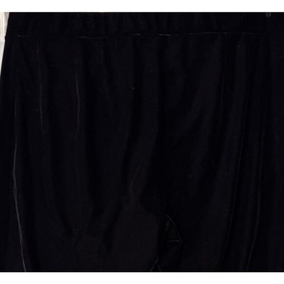 LOFT Plus Womens Size 22 Velvet Velour Black Cropped Pants - Picture 6 of 7